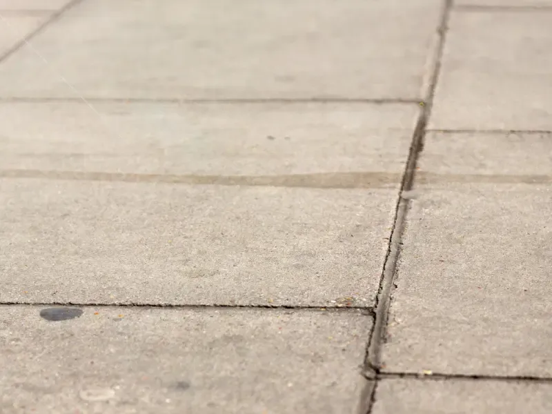 Concrete sidewalk.