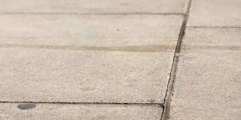 Concrete sidewalk.