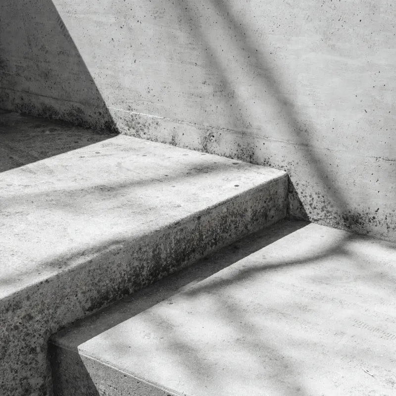 Multi level concrete slab.