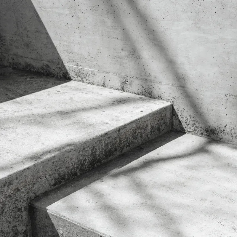 Multi level concrete slab.